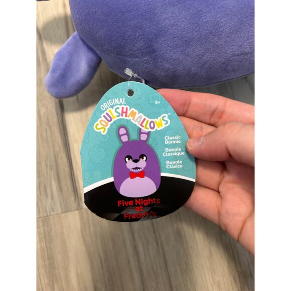 Squishmallows Five Nights at Freddys FNAF Classic Bonnie Jazwares Plush NWT - Picture 6 of 7